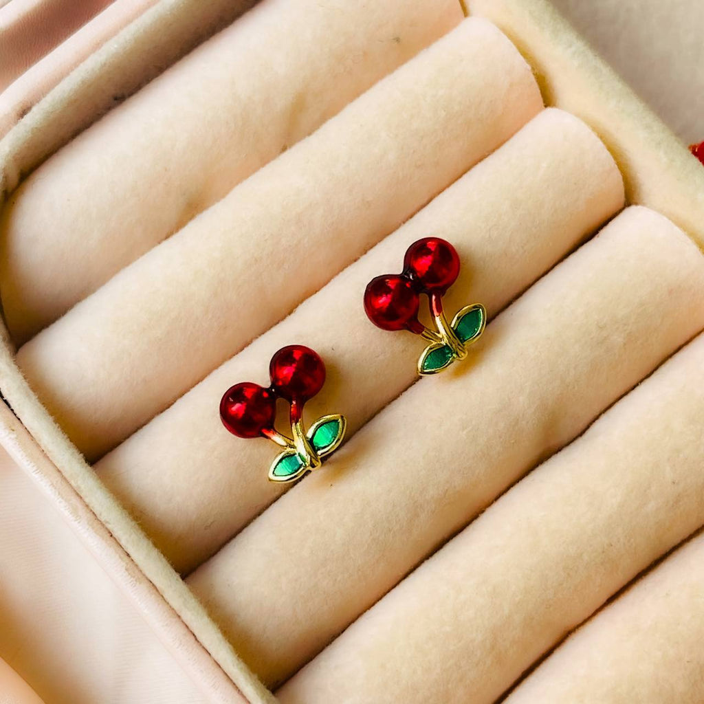 Cherry  Glass earing