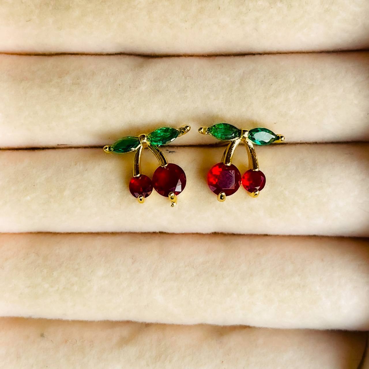Cherry  Glass earing