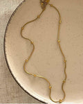 "Gold Stainless Steel necklace – Elegant and Luxurious Design.