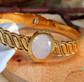 Bangle with white stone